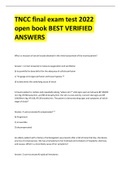 TNCC final exam test 2022 open book BEST VERIFIED ANSWERS 