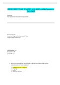 HESI EXIT FINAL  EXAM 1-with 100&percnt;verified answers-2022-2023