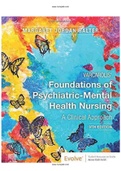 TEST BANK FOR Varcarolis' Foundations of Psychiatric Mental Health Nursing A Clinical 9th Edition by Margaret Jordan Halter Chapter 1-36