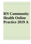 RN Community Health Online Practice 2019 A