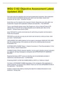 WGU C182 Objective Assessment Latest Updated 2022