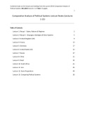 Comparative Analysis of Political Systems Lecture Notes (Lectures 1-13) - GRADE 6,0