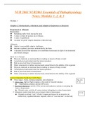 NUR 2063 NUR2063 Essentials of Pathophysiology Notes: Modules 1, 2, & 3