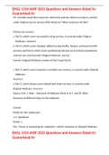 ENGL 1310 AHIP 2022 Questions and Answers Rated A&plus; Guaranteed A&plus; 