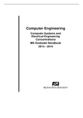 Computer Engineering Computer Systems and Electrical Engineering Concentrations MS Graduate Handbook