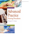 Text Book For Advanced Practice Nursing Procedures By Margaret R. Colyar 