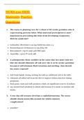 Exam &lpar;elaborations&rpar; NURS 220 HESI Maternity Practice Questions