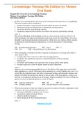 Complete Test Bank Gerontologic Nursing 5th Edition by Meiner Questions & Answers with rationales &lpar;Chapter 1-29&rpar;