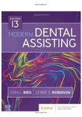 Modern Dental Assisting 13th Edition Bird Test Bank