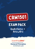 CRW1501 - EXAM PACK (Questions&Answers) (+Study Notes)