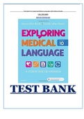 (Complete Guide)Test Bank For Exploring Medical Language 10th Edition Brooks| Latest| All Chapters|
