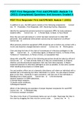 POST First Responder First Aid&sol;CPR&sol;AED&colon; Module 1-6 &lpar;2022&rpar; &lpar;Completed&rpar; Questions And Answers Graded A