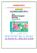 (Complete Guide)Test Bank For Medical-Surgical Nursing- Concepts and Practice 4th Edition dewit| All Chapters| Latest|