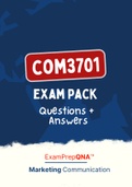 COM3701 (NOtes, ExamPACK, QuestionsPACK, Tut201 Letters)