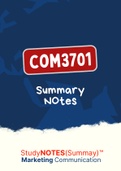 COM3701 - Summarised NOtes