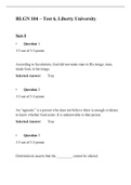 RLGN 104 - Test 6 &lpar;Version 1&rpar;&comma; Recent Solutions&comma; Liberty University