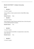 RLGN 104 - Test 7 &lpar;Version 4&rpar;&comma; Recent Solutions&comma; Liberty University