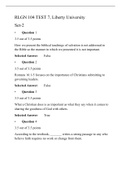 RLGN 104 - Test 7 &lpar;Version 2&rpar;&comma; Recent Solutions&comma; Liberty University