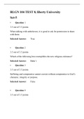 RLGN 104 - Test 8 &lpar;Version 5&rpar;&comma; Recent Solutions&comma; Liberty University