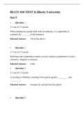 RLGN 104 - Test 8 &lpar;Version 3&rpar;&comma; Recent Solutions&comma; Liberty University
