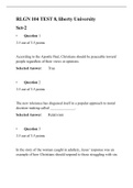 RLGN 104 - Test 8 &lpar;Version 2&rpar;&comma; Recent Solutions&comma; Liberty University