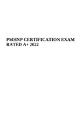 PMHNP CERTIFICATION EXAM RATED A+ 2022.