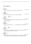 THEO 104 Quiz 1 (Version 2), Question and Answers, Liberty