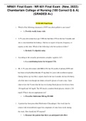 NR601 Final Exam &sol; NR 601 Final Exam&Tab;&lpar;New&comma; 2022&rpar;&colon; Chamberlain College of Nursing &lpar;100 Correct Q & A&rpar; &lpar;GRADED A&plus;&rpar;