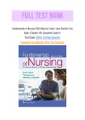 Fundamentals of Nursing 9th Edition by Taylor, Lynn, Bartlett Test Bank | Chapter 146 |Complete Guide A+ with Question and Answers, From Chapter 1 to 46 