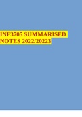 INF3705 SUMMARISED NOTES 2022/20223