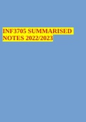 INF3705 SUMMARISED NOTES 2022/2023