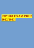 IOP3704 EXAM PREP 2022/2023.