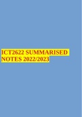 ICT2622 SUMMARISED NOTES 2022/2023
