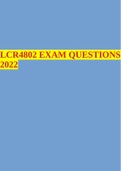 LCR4802 EXAM QUESTIONS 2022