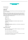 NURS 6512 Week 5 Episodic/Focused SOAP Note Template Completed Exam Guide