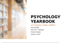 Psychology Yearbook Week 8 Final Project