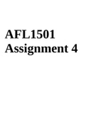 Afl1501 Assignment 4