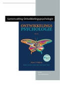 Samenvatting Ontwikkelingspsychologie, ISBN: 9789043036955  Ontwikkelen En Opvoeden