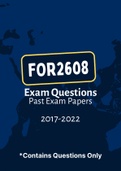 FOR2608 - Exam Questions PACK &lpar;2017-2022&rpar;