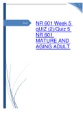 NR 601 Week 5 qUIZ (2)/Quiz 5 NR 601 MATURE AND AGING ADULT.