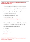 NURS 6521 MIDTERM EXAM Questions and Answers Latest Update 2022&sol;2023