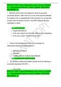PSYCH 2301 Exam Questions and Answers Rated A&plus; Guaranteed Success Latest Update 2022&sol;2023 GRADED A&plus; 