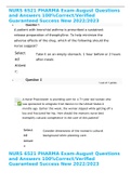 NURS 6521 PHARMA Exam-August Questions and Answers 100&percnt;Correct&sol;Verified Guaranteed Success New 2022&sol;2023
