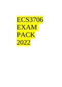 ECS3706 EXAM PACK 2022 (LATEST BUNDLE)