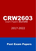 CRW2603 EXAM PACK 2022
