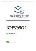 IOP2601 EXAM PACK 2022