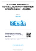 TEST BANK FOR MEDICAL SURGICAL NURSING 11TH EDITION BY HARDING 2021 UPDATED&period;pdf