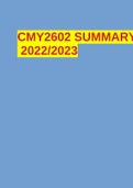 CMY2602 SUMMARY 2022/2023