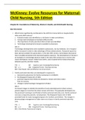 McKinney&colon; Evolve Resources for Maternal-Child Nursing&comma; 5th Edition Test Bank