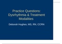 Dysrhythmia Treatment Modalities Practice Questions